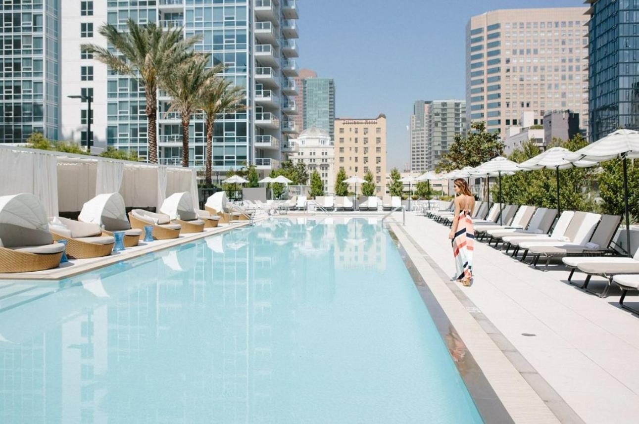 Level Downtown La South Olive Los Angeles Exterior foto